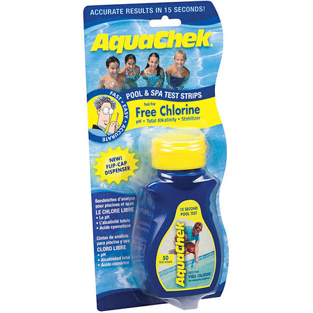 Aquacheck-Free Chlorine Test Strips-50